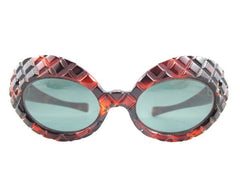 1950s Brown Checker Sunglasses